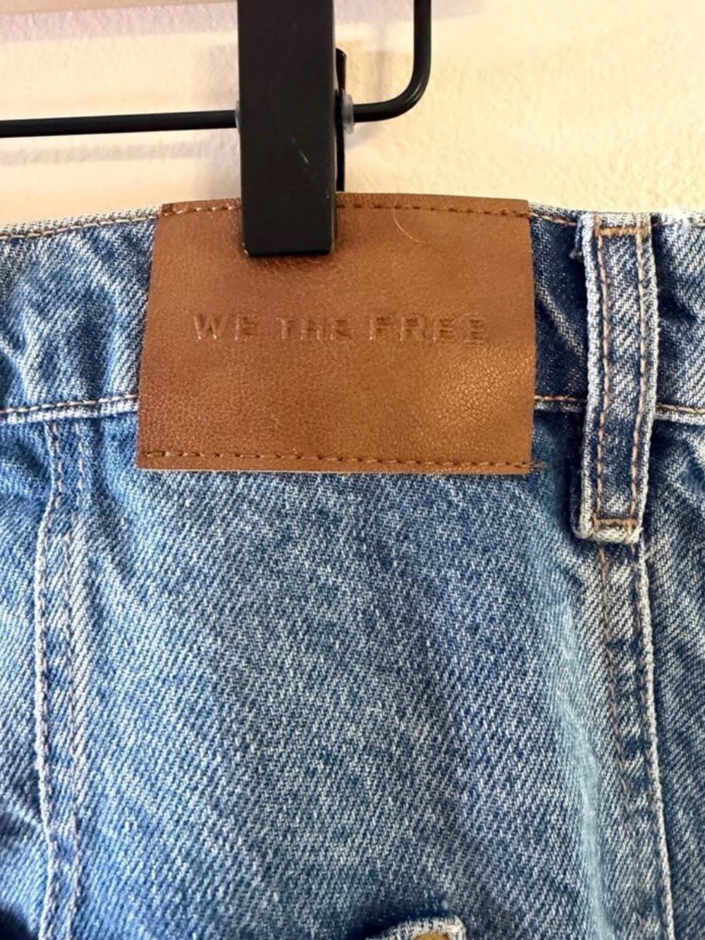 Free People Light Blue Wide Leg Jeans - Picture 5 of 5